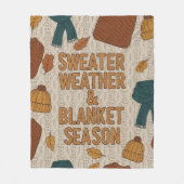 Couverture Polaire Chunky Knit Sweer Météo et saison Cosy (Devant)