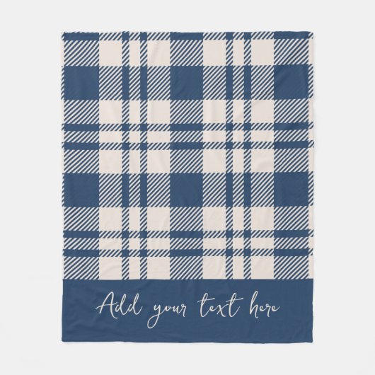 Couverture Polaire Chute Côtière Cosy Marine Bleu Plaid (Devant)