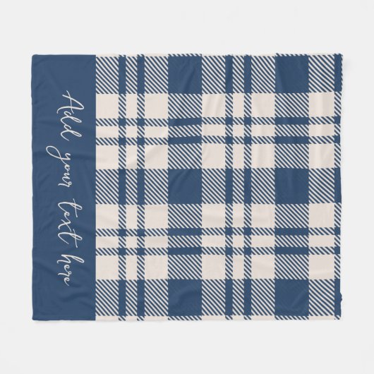 Couverture Polaire Chute Côtière Cosy Marine Bleu Plaid (Devant (Horizontal))
