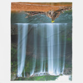 COUVERTURE POLAIRE CHUTE D'EAU DE FLEURS JAUNES (Devant)