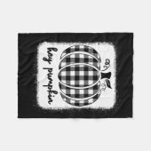 Couverture Polaire Chute Noir Et Blanc Plaid Hey Citrouille 1 (Devant (Horizontal))