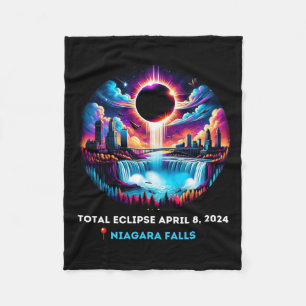 Couverture Polaire Chutes New York Ny Total Éclipse solaire 81 avril