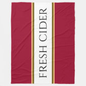 Couverture Polaire CIDER FRAIS Coloré Pomme rouge Blancs (Devant)