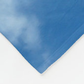 Couverture Polaire Ciel bleu avec nuages Photographie de la nature (Coin)