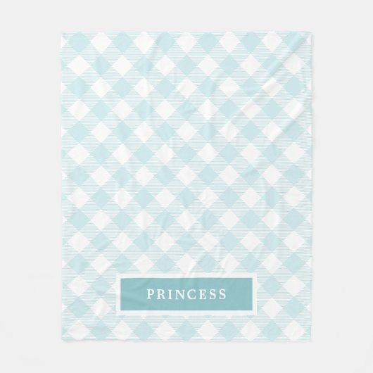 Couverture Polaire Ciel bleu En vichy Chien plaqué (Devant)