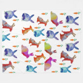 Couverture Polaire Ciel de lapins, Pâques (Devant (Horizontal))