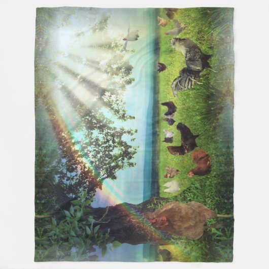 Couverture Polaire Ciel de poulet (Devant)