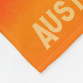 Couverture Polaire Ciel du coucher de soleil en silhouette australien (Coin)