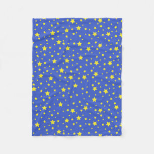 Couverture Polaire Ciel étoilé Étoiles jaunes Jolie Nuit étoilée