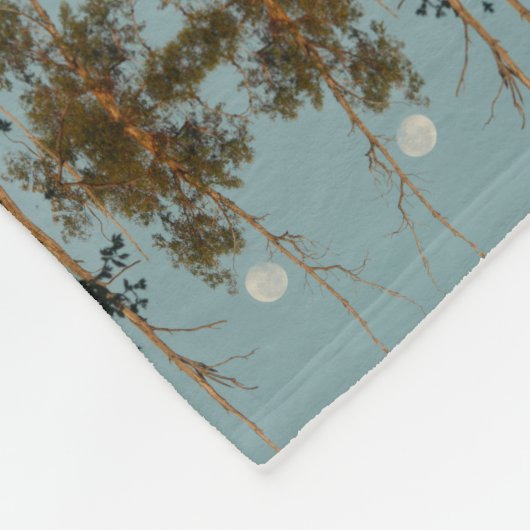 Couverture Polaire ciel matinal au parc Thousand Oaks avec eucalyptus (Coin)