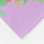 Couverture Polaire Ciel rose rétro Cheval de Noël (Coin)