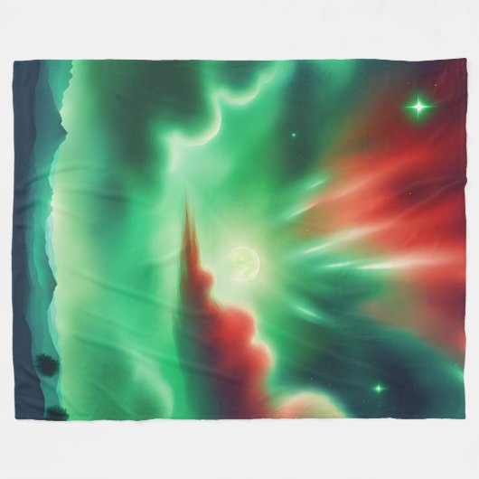 Couverture Polaire ciel vert (Devant (Horizontal))