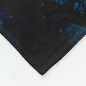 Couverture Polaire Ciel violet dans la forêt magique (Coin)