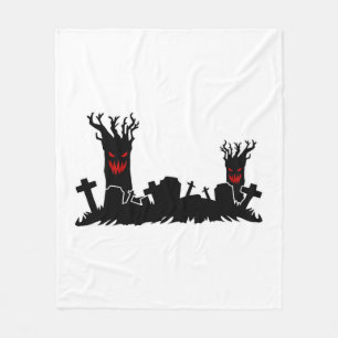 Couverture Polaire Cimetière d'Halloween