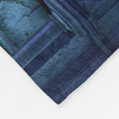 Couverture Polaire Cimetière effrayant avec cimetière et tombes (Coin)