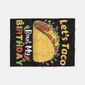 Couverture Polaire Cinco De Mayo Fiesta_ Laisse Taco Bout Mon Anniver (Devant (Horizontal))