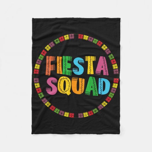 Couverture Polaire Cinco De Mayo Fiesta Squad Drôle Faisons la Fiesta (Devant)