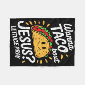 Couverture Polaire Cinco De Mayo Jésus Célébration chrétienne mexicai (Devant (Horizontal))