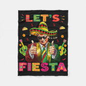 Couverture Polaire Cinco De Mayo Trump Taco Funny Mexican Trump Let's (Devant)