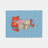 Couverture Polaire Cindy Lou Who and Max on a Present (Devant (Horizontal))