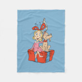 Couverture Polaire Cindy Lou Who and Max on a Present (Devant)