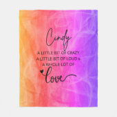 Couverture Polaire Cindy Love (Devant)