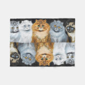 Couverture Polaire Cinq chats, Louis Wain (Devant (Horizontal))