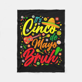 Couverture Polaire Cinq mai bruh dabbing garçon mexicain poncho