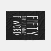 Couverture Polaire Cinquante L'Ultime F Word 50e Anniversaire Drôle (Devant (Horizontal))