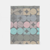 Couverture Polaire Circles Abstraits amusants Carrés Popart Motif (Devant)