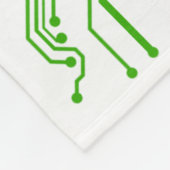 Couverture Polaire circuit informatique de carte mère vert jeton pola (Coin)
