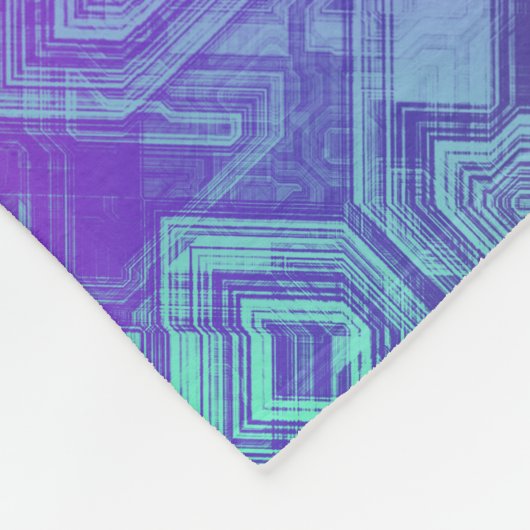 Couverture Polaire Circuits de bonbons - bleu baie : (Coin)