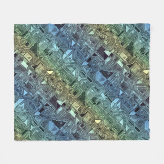 Couverture Polaire circuits de bonbons - citron vert : (Devant (Horizontal))