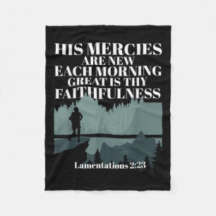 Couverture Polaire Citation Biblique Ses Miséricordes Sont Neuf Chaqu