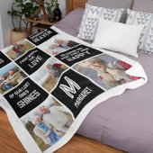 Couverture Polaire Citation Collage de photos commémoratives