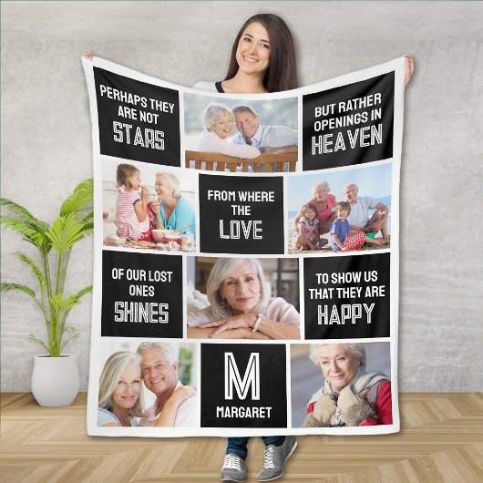 Couverture Polaire Citation Collage de photos commémoratives