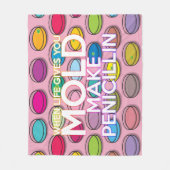 Couverture Polaire Citation cool drôle de couleur moderne de science (Devant)