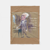 Couverture Polaire Citation d'Alexander Hamilton "Stand For What" (Devant)