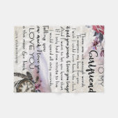 Couverture Polaire Citation d'amour pour amie | Jovely Couple Cadeau (Devant (Horizontal))