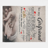 Couverture Polaire Citation d'amour pour amie | Meilleur Cadeau Pour  (Devant (Horizontal))