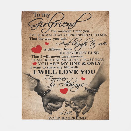 Couverture Polaire Citation d'amour pour amie | Meilleur Cadeau Pour (Devant)