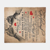 Couverture Polaire Citation d'amour pour amie | Meilleur Cadeau Pour (Devant (Horizontal))