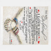 Couverture Polaire Citation d'amour pour amie | Meilleur Cadeau Pour  (Devant (Horizontal))