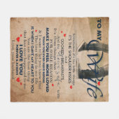 Couverture Polaire Citation D'Amour Pour Femme, Anniversaire De La Fe (Devant (Horizontal))