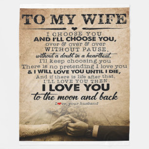 Couverture Polaire Citation D'Amour Pour La Femme Meilleur et parfa