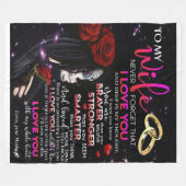 Couverture Polaire Citation D'Amour Pour La Femme | Meilleur et parfa (Devant (Horizontal))