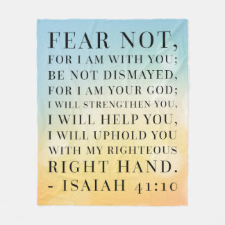 Couverture Polaire Citation de bible de 41:10 d'Isaïe