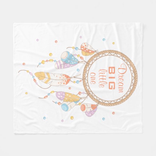 Couverture Polaire Citation de Boho de Dreamcatcher (Devant (Horizontal))