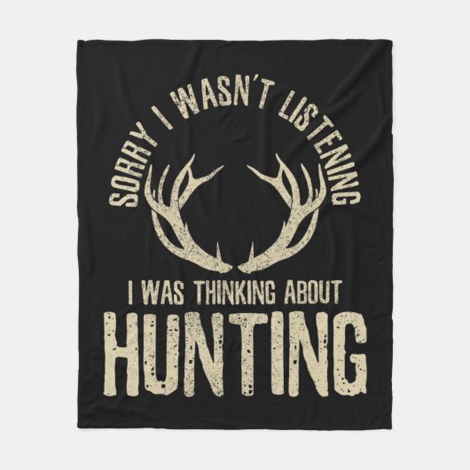 Couverture Polaire Citation De Chasse Amusante Dit Deer Venison Elk H (Devant)