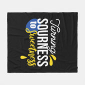 Couverture Polaire Citation de citron motivationnelle de l'aigre à la (Devant (Horizontal))